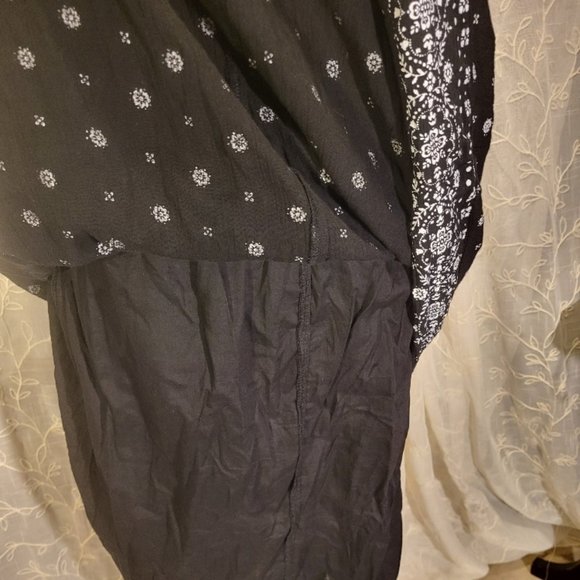 Summer Halter Midi Dress Black and White Floral Old Navy S - Picture 9 of 10